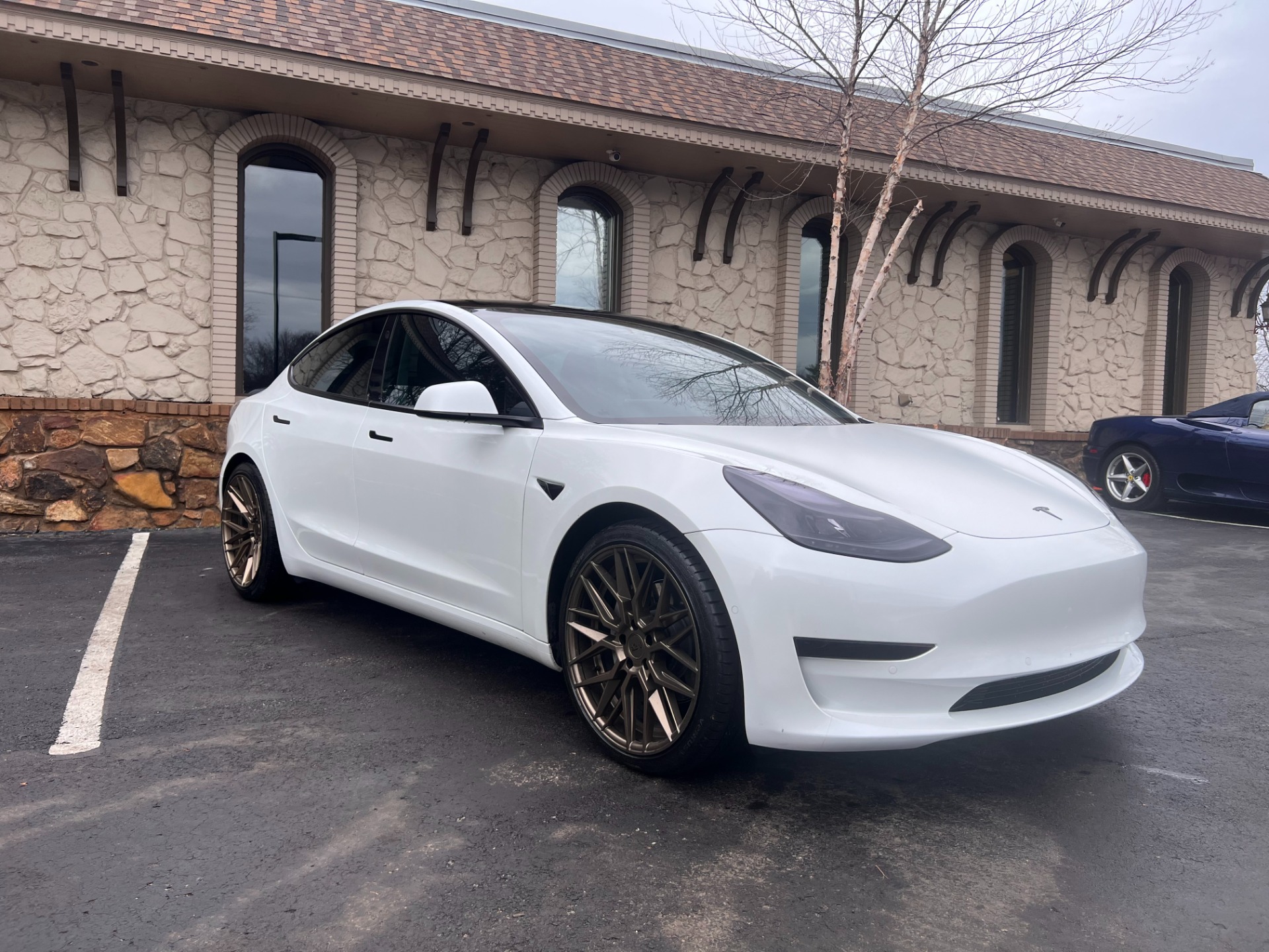 Used 2021 Tesla Model 3 Standard Range Plus W/Aftermarket Wheels For ...